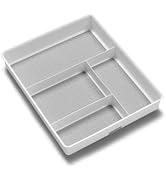 madesmart Antimicrobial Classic Gadget Tray, Soft Grip, Non-Slip Multi-Purpose Drawer Organizer, ...