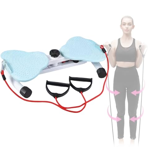 Plateau Tournant Sport，Twist Core，avec Corde De Traction À La Main Et Massage des Pieds，S'applique À Outil De Fitness À La Taille，Entraînement Complet du Corps