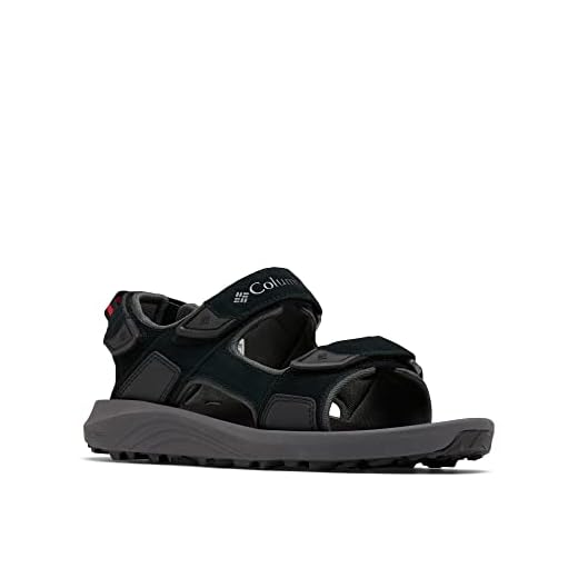 Columbia Trailstorm Hiker 3 Strap Sandalias De Senderismo Y Trekking para Hombre, Negro (Black x Dark Grey), 45 EU