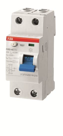 Interrupteur différentiel ABB F202AC-80/0,5 haute capacité 80 A bipolaire