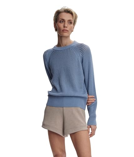 (取寄) バーリー レディース クレイ ニット スウェット Varley women Clay Knit Sweat Rain Blue Varley Womens Clay Knit Sweat Rain Blue X-Small at Amazon Women's