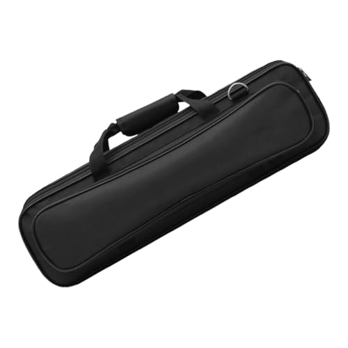 Parliky 17Holes Durable Oxford Cloth Storage for Flutes Lightweight Music Instrument Carrier with Shoulder Strap and Thickened Lining for Musicians