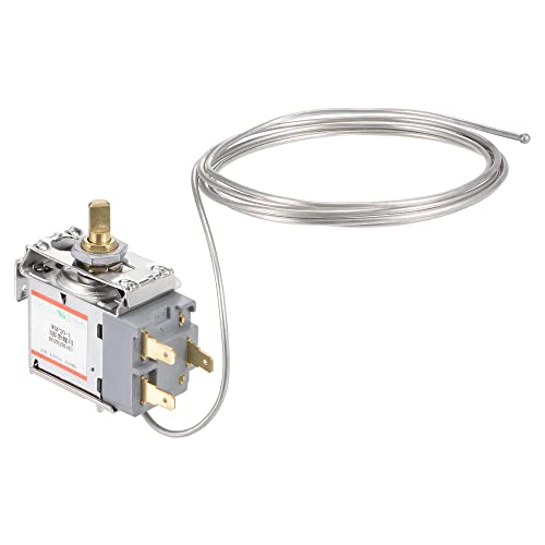 sourcing map Refrigerator Thermostat Temperature Control WDF20 3 Pin 6A for Refrigeration Cord Freezer