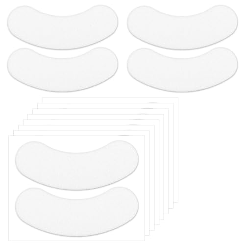 WLLHYF 200 PCS Foam Eye Pads for Lash Extensions, Waterproof Pre Cut Eyelash Tape Lint Free Sticky Under Eyes Pads Lash Tech Supplies Fit Most Eye Shape