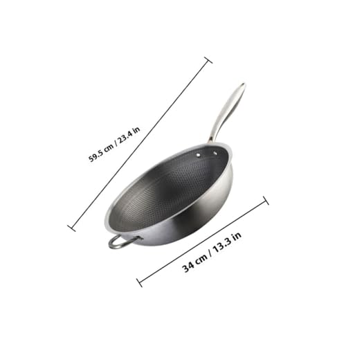 Wok de acero inoxidable UPKOCH tradicional miniatura 2