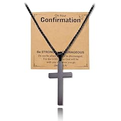 Black Confirmation Necklace