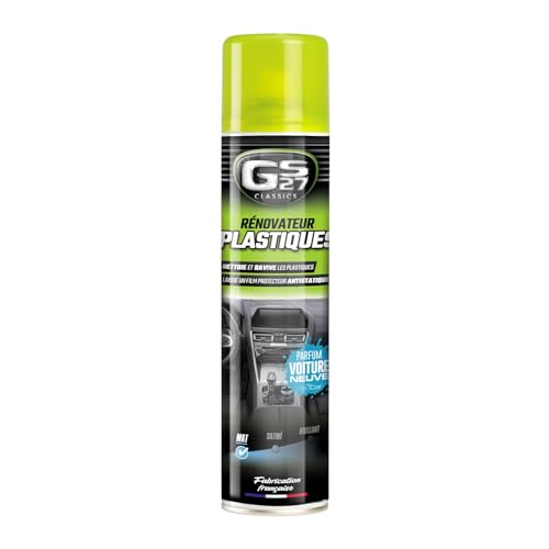 GS27 - Rénovateur Plastiques Voiture - Finition Mate - Parfum Voiture Neuve - Spray 400 ML