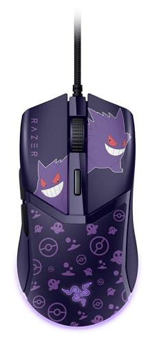Razer Cobra Gengar Edition - Lightweight Wired Gaming Mouse - 8500 DPI Sensor - 58g - 3rd Generation Optical Mouse switches - Chroma Lighting - Speedflex Cable - PC/MAC | Pokémon Gengar