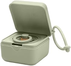 BIBS Pacifier Strap Box - Pacifier Clip and Steriliser Box - Food Grade Material 100% BPA Free - Made in Denmark - Sage