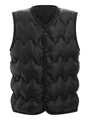 Kids Girls Boys Thermal Puffy Vest Sleeveless Padded Button-up Jacket Coats Casual Lightweight Outerwear