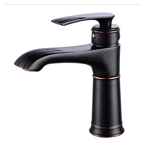 Robinet de salle de bains rétro pour vasque à commande eau chaude froide