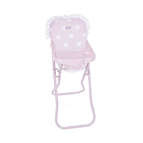 La Nina- Seggiolone Vassoio Carlota (27 x 61 x 35 Cm) Stelle Bambole, Colore Rosa, 33 x 26 x 60 cm, 60406