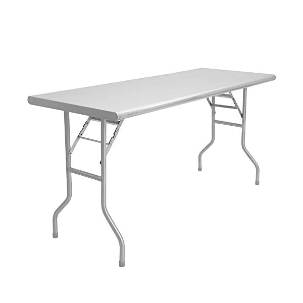Zelsius Edelstahl Klapptisch für den Garten | Campingtisch | Gartentisch (122 x 61 x 78 cm)