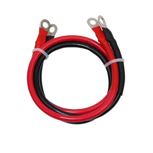 Cable Flexible 8/6/4 AWG Car Inverter Wire, High Current Copper Wire with Lug, Battery Series and Parallel Connect, Battery Connection Cable Extension Connector(Size:8 AWG - 10mm2,Color:30cm Length)