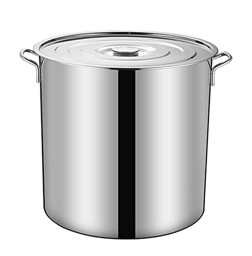 寸胴鍋業務用 ステンレス 蓋付き 両手 煮込み料理業務用IH対応ガスコンロハロゲンヒーター電気コンロ 錆に強いカレー用鍋両手鍋飲食店イベント炊き出大きい鍋 スープ用 カレー用鍋大容量シチュー パスタ煮込み料理ガスコンロ保存容器 高速熱伝導(30x30cm)