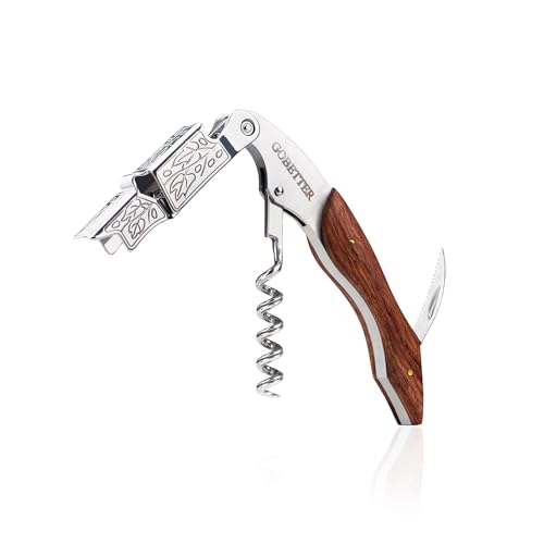 GOBETTER Wine Opener, Professional Corkscrews for Wine Bottles Cap Remover,