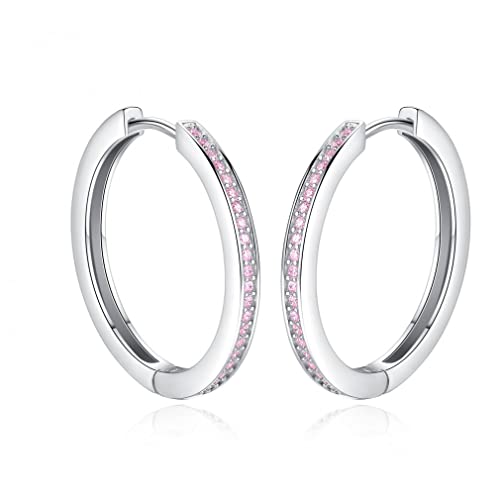 Boucles d'oreilles rondes cristal rose sublimes pour un mariage élégant