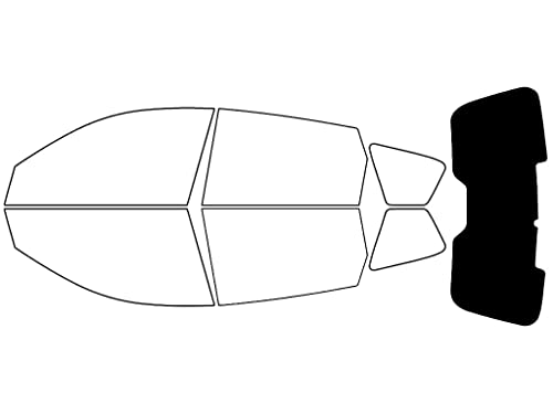 Rvinyl Window Tint Kit Compatible with Pontiac Vibe 2003-2008 - Rear Windshield Precut Kit - 5%