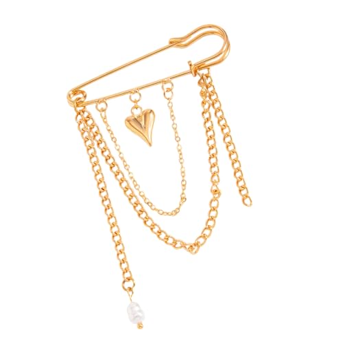 Gift Metal Chain Fringed Brooch for Fashion Enthusiasts on Birthdays Holidays Special Event As Stylish Present Metal Chain Tasse