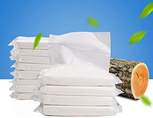 Image of 100Pcs Disposable Face Towel, Soft Dry Wipe, Lint Free, Dry Wet Use for Sensitive Skin, Cotton Facial Tissue, Makeup Removing, Surface Cleaning 8*8 Inches