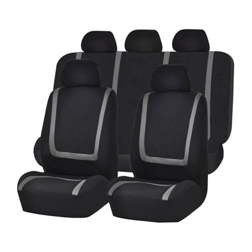 JNNJ 9 Stück Klassisch Autositzbezüge Sitzschoner Auto Schonbezug Autositz, Autositzbezüge Kompletter Satz, Ideale Passform & Perfekter Schutz Für Autositze(Grau) JNNJ 9 Stück Klassisch Autositzbezüge Sitzschoner Auto Schonbezug Autositz, Autositzbezüge Kompletter Satz, Ideale Passform & Perfekter Schutz Für Autositze(Grau)