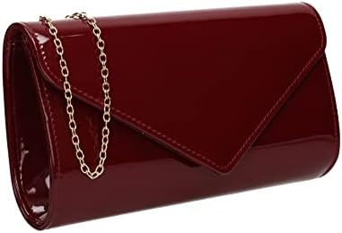 SwankySwans Alisa Patent Party Prom Evening Clutch Bag