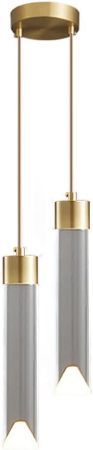 Suspension LED moderne en cristal 12W, luminaire réglable cuivre