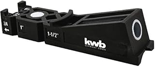 kwb Szablon do otworów kieszonkowych/szablon do wiercenia z wiertłem 9 mm, ogranicznikiem głębokości i TX-20 bit 150 mm, 122-38 grubości deski