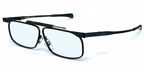 SlimFold Kanda 005 Folding Reading Glasses Ultra Slim Black Metal Frame Pocket Readers | Adjustable Bridge Travel Eyewear with Case | Magnification 1.00x product thumbnail 10
