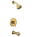 Moen UT2193EPBG Align M-CORE 2-Series 1-Handle Tub and Shower Trim Kit, Valve Required, Brushed Gold