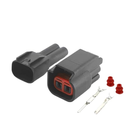 1/5/10/20/50 Sets 2 Pin E4014 Auto Injector Plug Automotive Ignition Coils Water Proof Connector(2p Male Female,10 Sets)