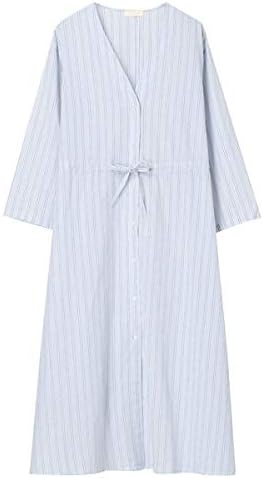 Amazon Co Jp アースミュージック エコロジー Earth Music Ecology シャウターワンピース ストライプサックス F 服 ファッション小物
