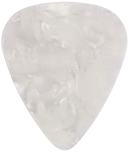 Image of Fender Premium Celluloid Guitar Picks 351 Shape, Guitar Accessories, White Moto, Medium, 144-Pack