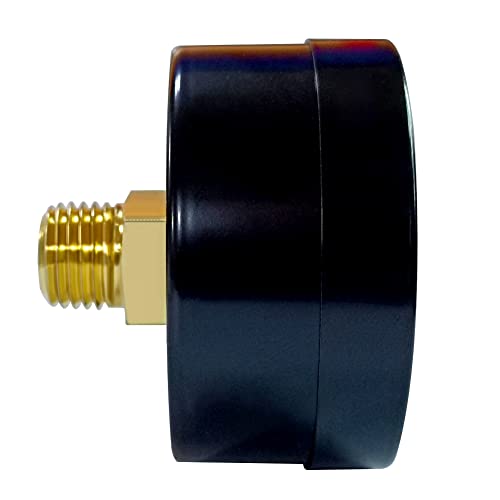 Image of Beduan Air Pressure Gauge for Air Compressor 2 inch Dial Center Back Mount, 1 /4 inch NPT,0-160 Psi (Pack of 2)