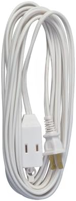 Master Electrician 09415ME 20-Feet Vinyl Cube Tap Extension Cord, White