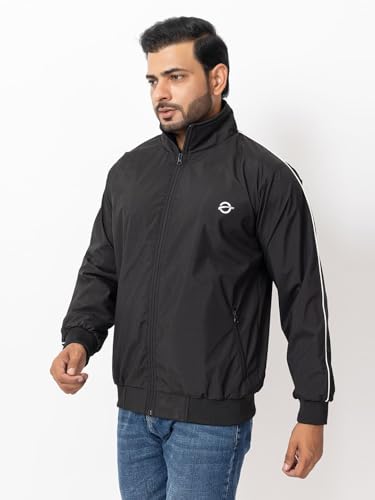 Image of OSCILLATE Casual Winter Wear Jackets For Men || Men's Solid Wind Cheater Jacket With Zipper || Ribbed Waist And Ribbed Wrist Cuffs For Perfect Fit || Casual And Sports Jacket