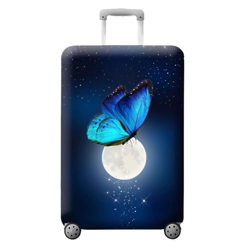 Image of MosaiRudo Thicker Luggage Cover Elastic Suitcase Cover Protector Fits 18-32 Inch Suitcase Travel Accessories, TKM0071, L, Zipper Closurezipper Closurezipper Closurezipper Closurezipper Closure