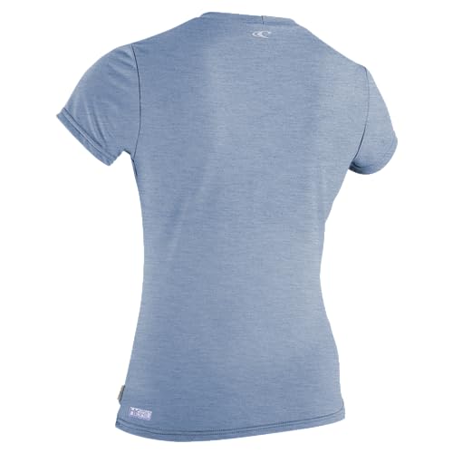 Image of O'Neill Girl's Hybrid Short Sleeve Sun Shirt, UPF 50+ Sun Protection, Rash Prevention for Surfing and All Water Activities
