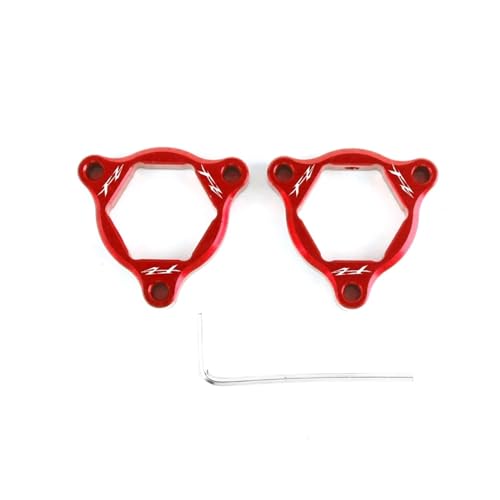 Pizgear 22MM, for Yamaha, for FZ6, for Fazer, for FZ6R 2009 2010 Motorrad 22mm CNC Aluminium Federgabel Vorspannungseinsteller Motorrad-Gabelvorspannungseinsteller(Red)