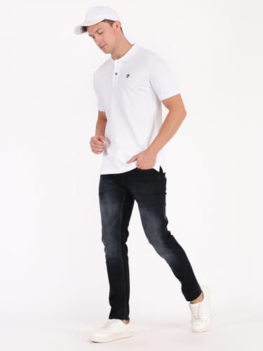 Image of Macroman M-Series Fashion Half Sleeve Polo Core Casual T-Shirt for Men, Cotton Blend, Pack of 1