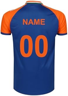 KNK Cricket India Jersey T20 WC 2024 Fan Supporter T-Shirt Cricket Team Uniform Kids to Adult