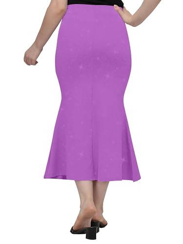 Image of Mehrang Stretchable Shimmer Saree Shapewear Petticoat for Women, Skirts for Women,Shape Wear Dress for Saree