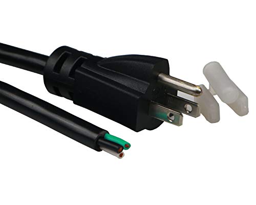 10 Feet Tool Power Cord 14AWG Heavy Duty 3 Prong 15A 125V 105℃