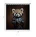Ganshan Bi Baby Red Panda in A Business Suit Shower Curtain Funny Animal Portrait Printed Bath Curtain for Bathroom Decor with 12 Hooks 66X72 Inch, Style 4
