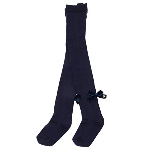 2246K calzamaglia bimba girl TWIN-SET blue cotton tights [M (3-4 Y)]