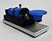 CW Morse Code Keys Camel Back Morse Code Key with 1/4â€³ Anodized Aluminum Base, Black and Blue