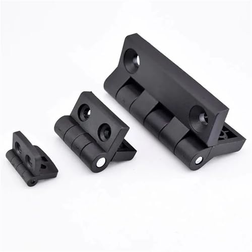 ヒンジ ブラック カラー ナイロン プラスチック バットヒンジ 木製ボックス 家具 電気キャビネットドア用 10個(30x40)
