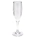 G.E.T. SW-1401-1-SAN-CL-EC BPA-Free Shatterproof Plastic Champagne Glasses, 6 Ounce, Clear (Set of 4)