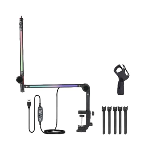 Support de microphone universel avec installation facile et bras multi-directions réglables