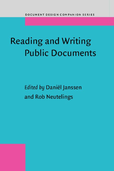 Buy Reading and Writing Public Documents: Problems, Solutions, and Characteristics (Document Design Companion Series, 1) — BookShops.in
